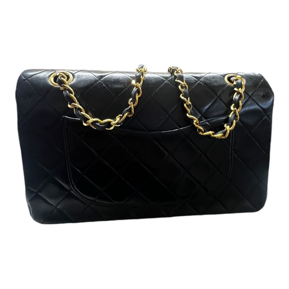 Chanel Vintage Classic Flap Black Lambskin Leather - Picture 13 of 15